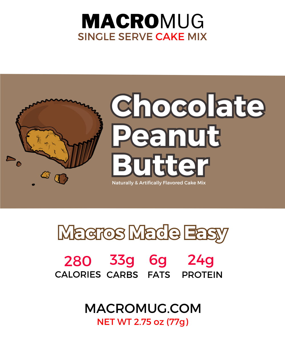 Chocolate Peanut Butter MEGA MacroMug (24g protein)